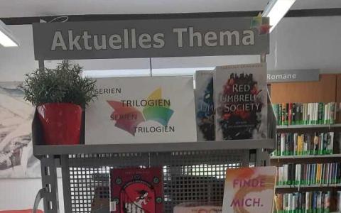 Bücherregal zum aktuellen Thema